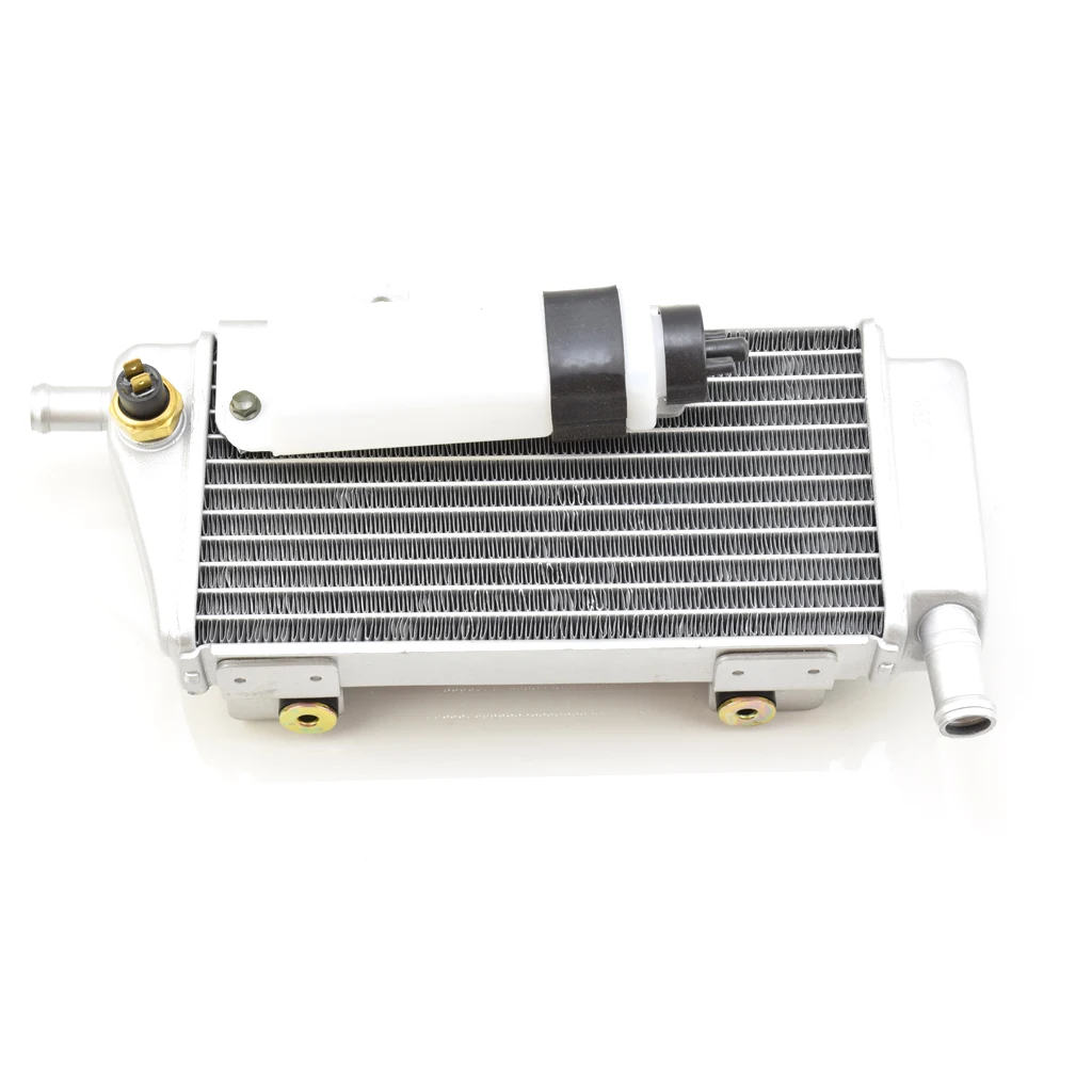 Radiator Mesin Pendingin Air, dengan Kipas Aksesori Mesin untuk Rangka Sepeda Motor 150cc 200cc 250cc