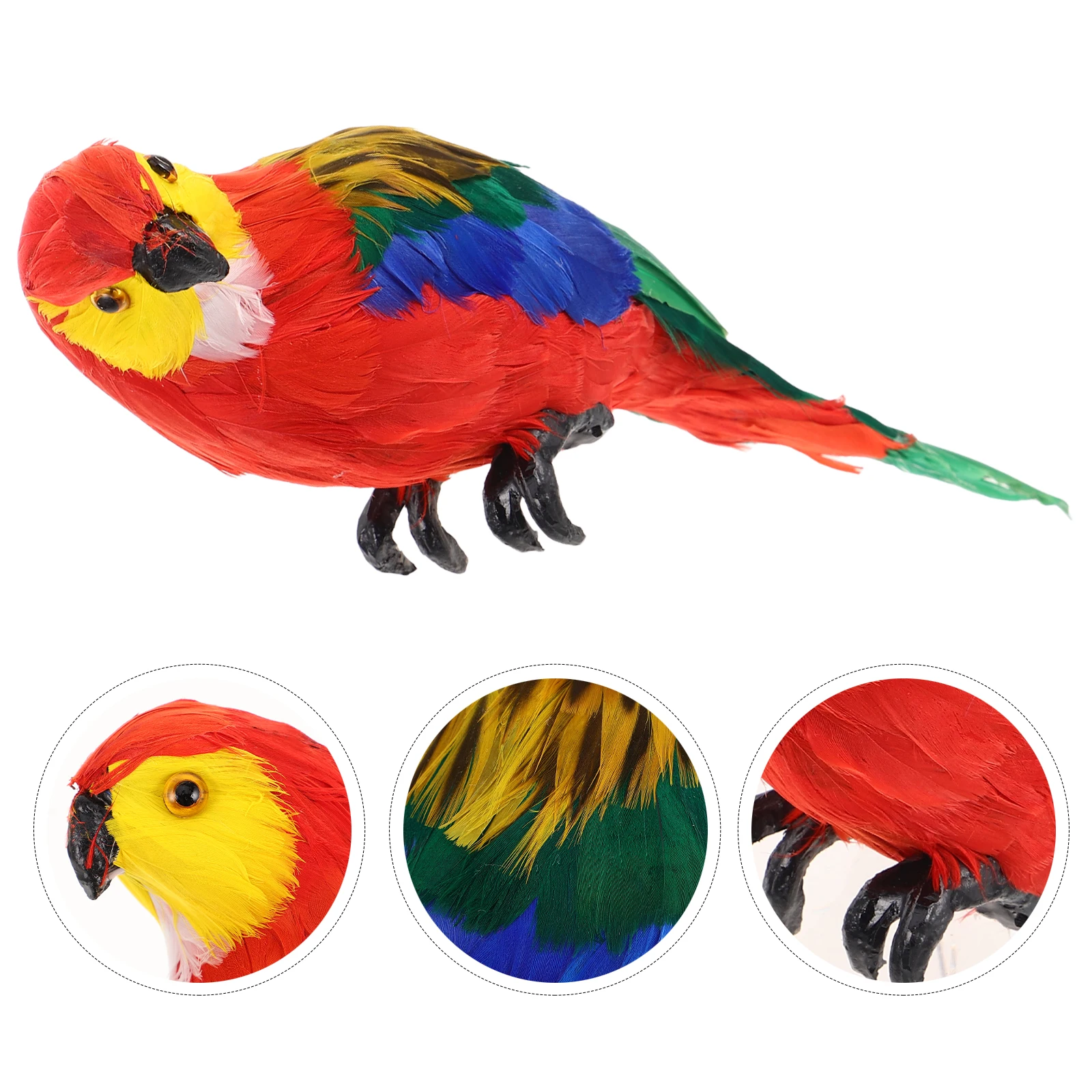 シミュレーションオウム鳥シミュレーションオオハシ鳥ホー絵画置物モデル樹脂家の庭の装飾オウム像