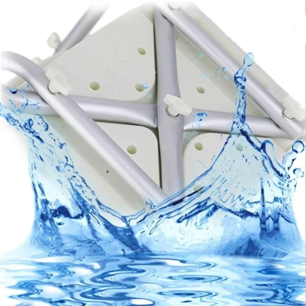 Adjustable Height Bath Bench, with Backrest Non-Slip Bathtub Stool Seniors Disabled Lightweight Compact Small Shower Chair