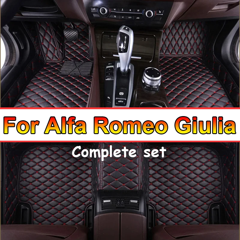 

Custom 3D Full Coverage Car Floor Mats for Alfa Romeo Giulia 2015-2021 Stelvio 2016-2021 Interior Accessories Carpet