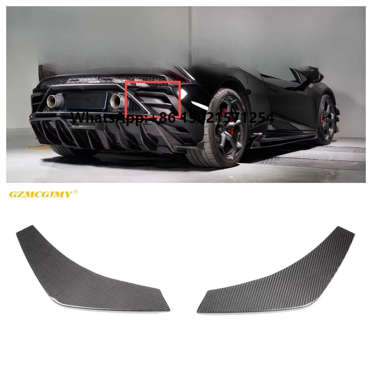 

High Quality Car EVO Bumper air Vent Decoration Suitable for Lamborghini Huracan EVO Rear Bumper Decoration