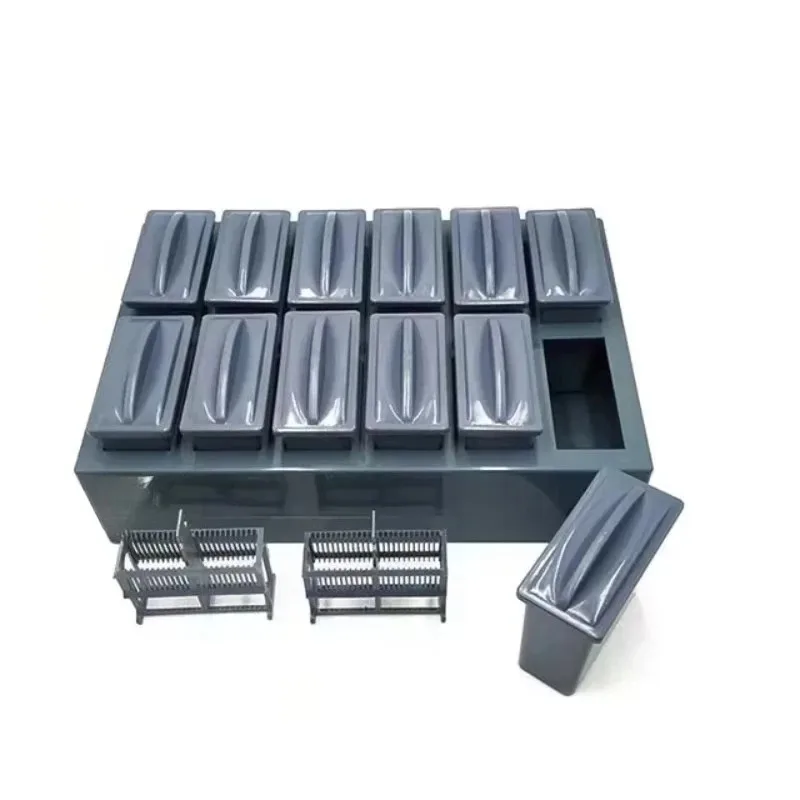 

24-Piece Lab Slide Staining Jar and Rack Combination Customizable OEM Support