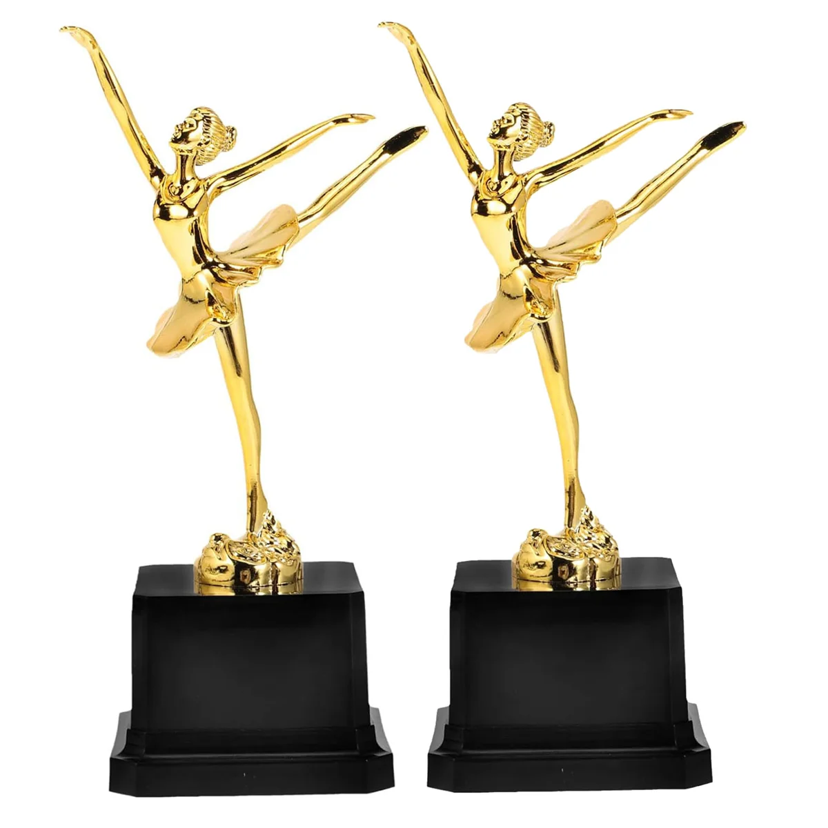 

2 Pack Ballet Trophies Children Golden Trophy Awards Trophy Competition Cups for Ballet Dance Literature Show Trophy