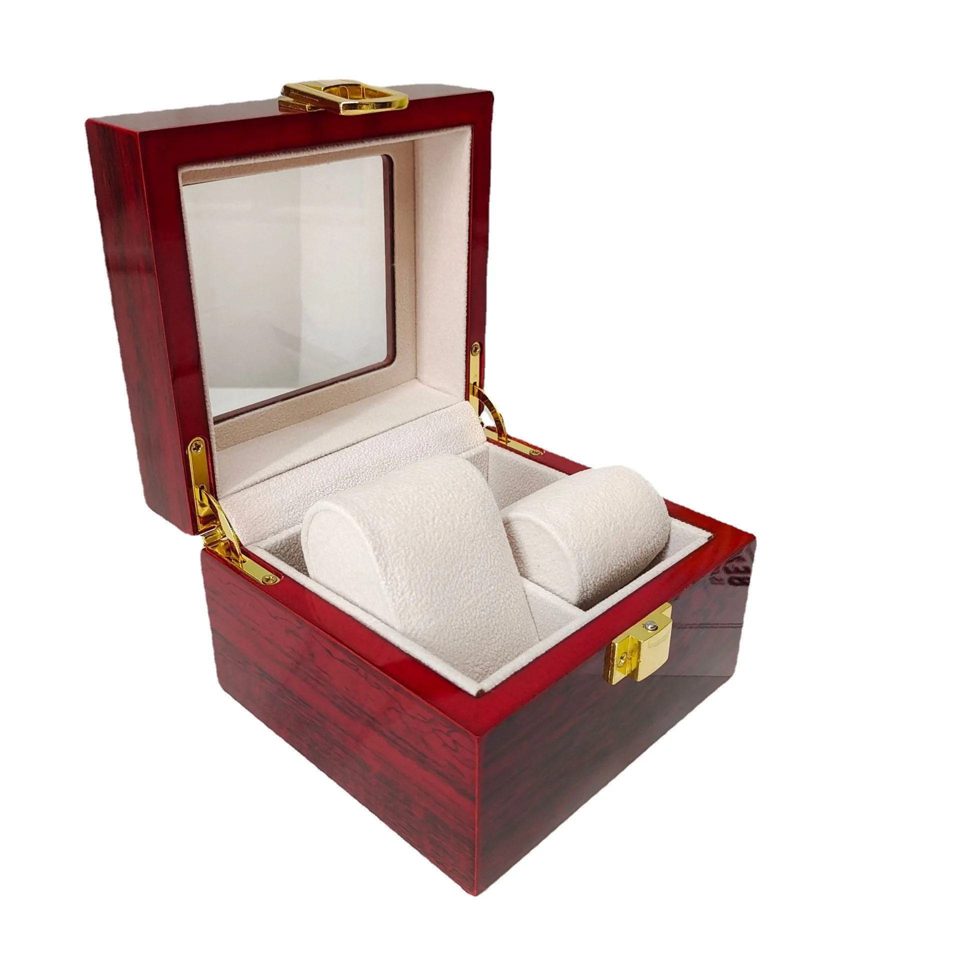 Изысканная деревянная шкатулка для часов с 2 слотами, шкатулка для драгоценностей в китайском стиле, шкатулка для часов, раскладушка, шкатулка для драгоценностей, красная высококачественная деревянная шкатулка с мармеладом