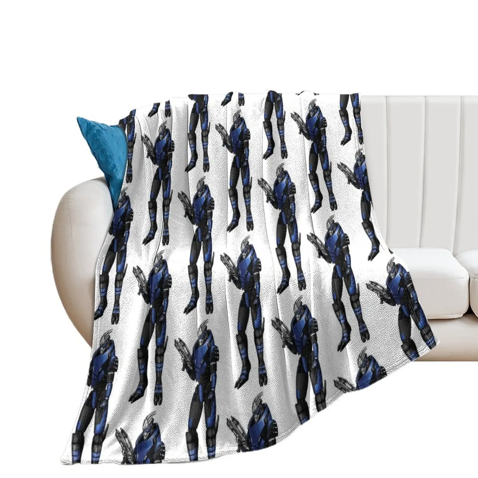 Garrus Vakarian Throw Blanket Loose Blankets For Baby cosplay anime Blankets For Sofas Blankets