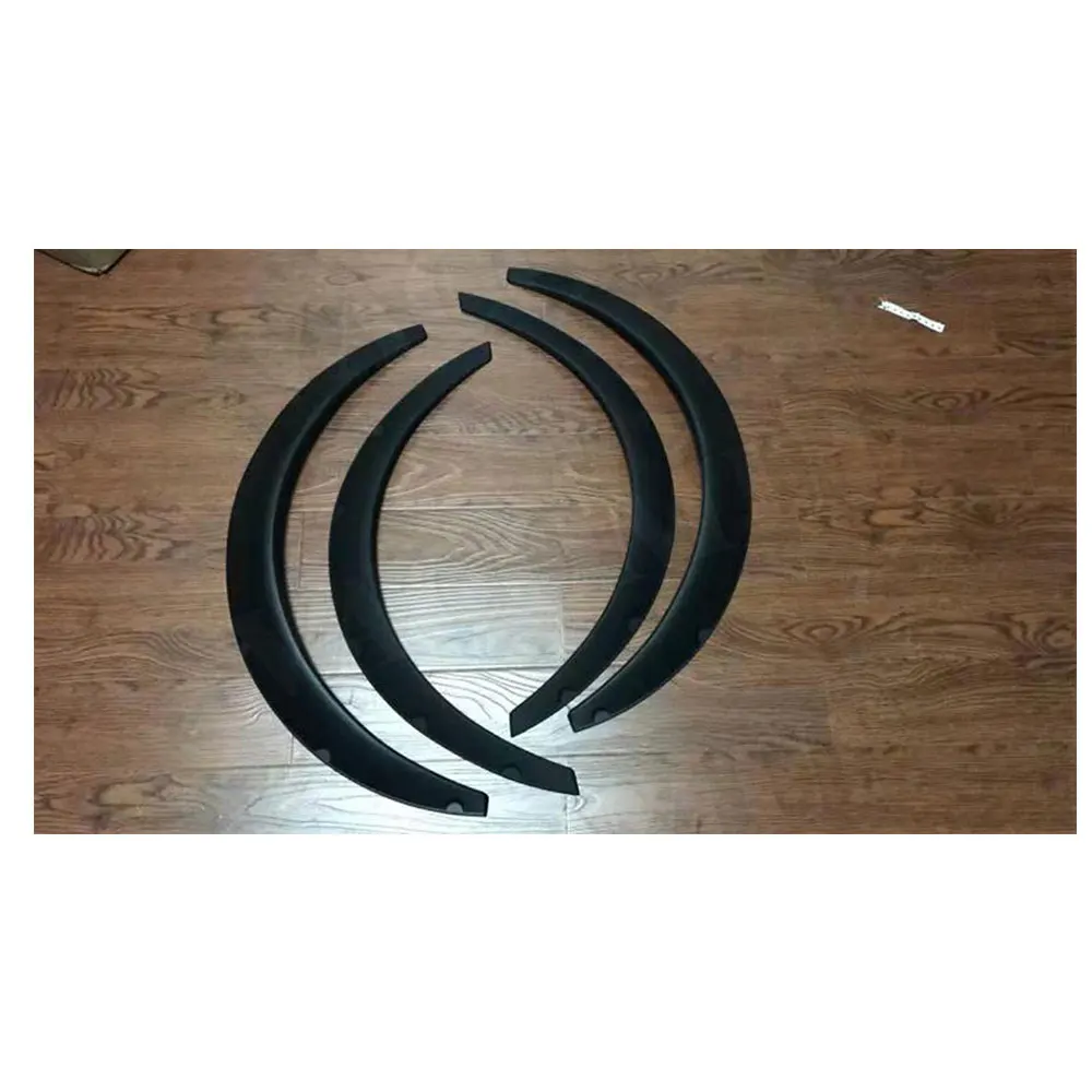 

For Universal Cars 4 PCS Universal Wheel Eyebrow Car Fender Flares Mudguard Lip Body Kit Protector Cover Mud Guard
