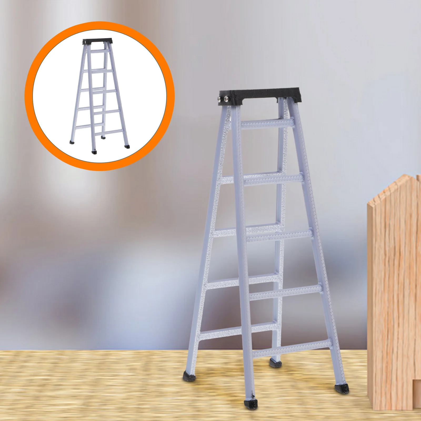 Miniature Furniture Model Toy Dollhouse Accessories Figure Plastic Ladder Decor