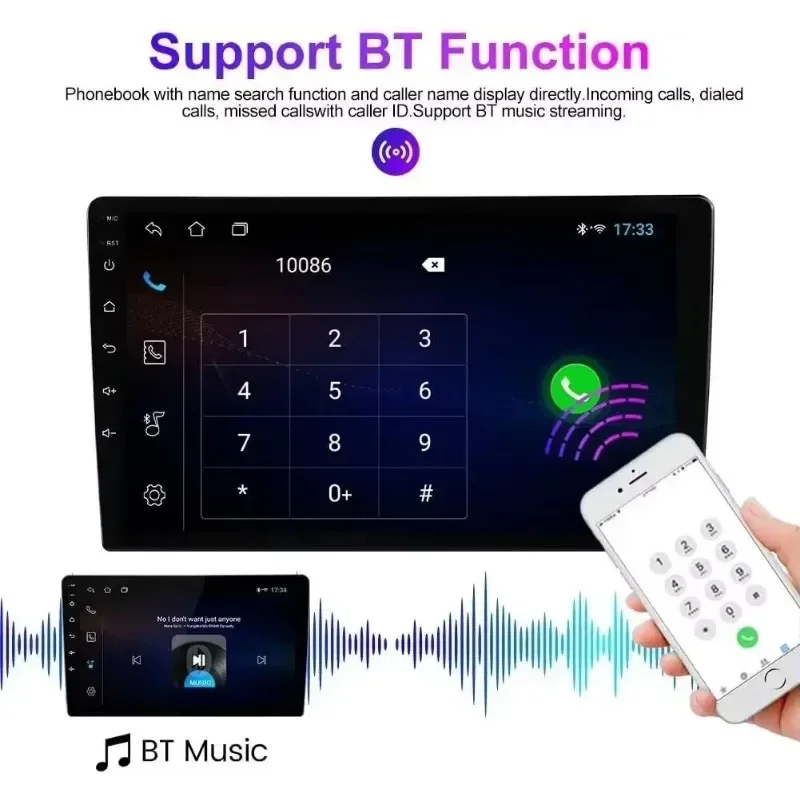 أندرويد 13 راديو السيارة ستيريو 9 "4-Core اللاسلكية السلكية تشغيل السيارة أندرويد السيارات لتحديد المواقع والملاحة لتويوتا سيينا 2011-2014 Biorunn #5