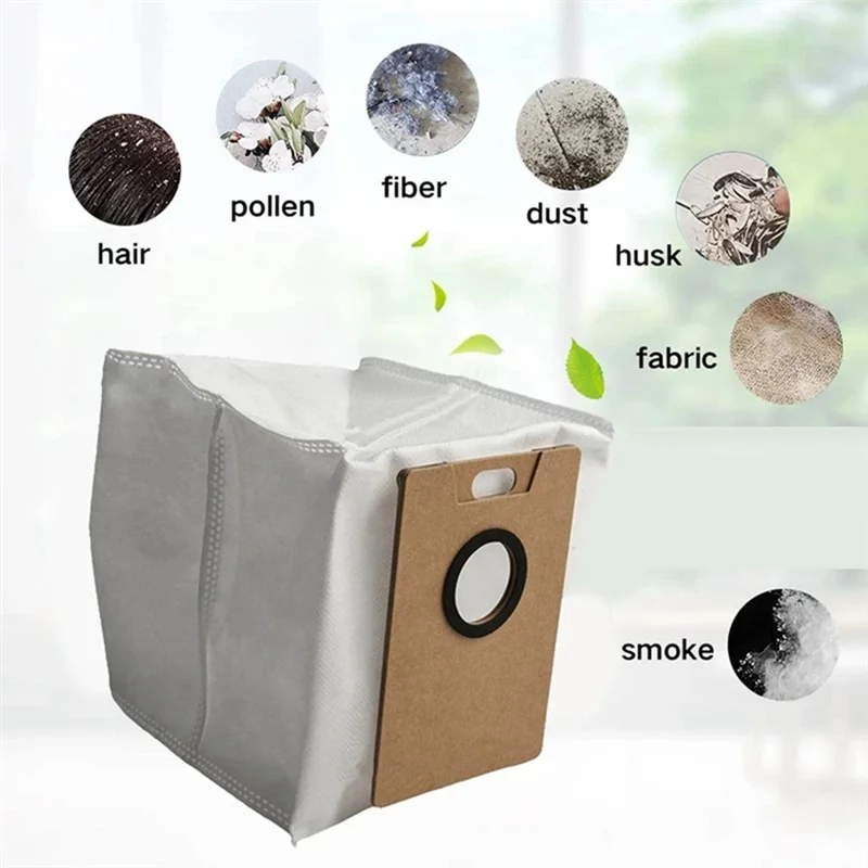 B99A-Dust Bag For TP-Link Tapo RV30 Max Plus/RV20 Max Plus/Lydsto R1 Edge/Miwhole M9 Lite/Roidmi Eve Rook Vacuum Parts 15PCS