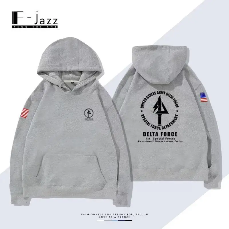 Hooded Hoodie Military Peripheral Enthusiast Tough Guy Tactical Casual Men Cotton Fashion Trend Unisex Loose Sweatshirt Women