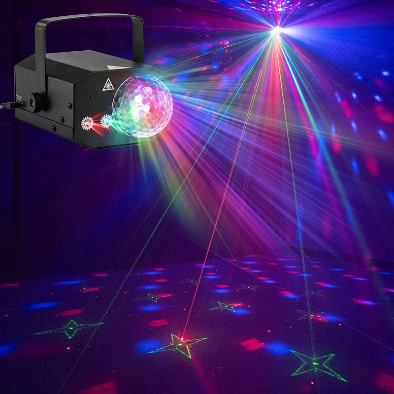 Smart Remote Control Disco Magic Ball Light Voice Activated Colorful Rotating Stage Lighting For Karaoke Club Party Decor