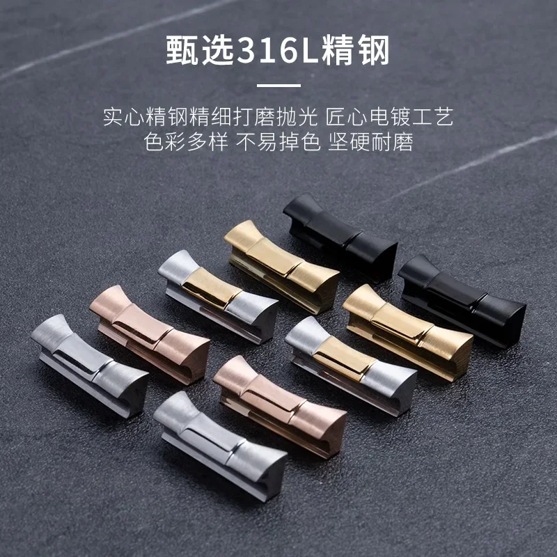 20mm21mm End Link For Rolex Watchband Rubber Leather Strap For Submariner Daytona GMT Yacht-Master Datejust Seamless Connection