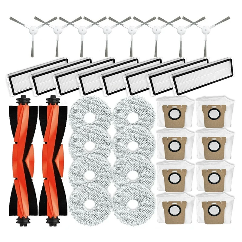 

Main Side Brush Hepa Filter Mop Pad Dust Bag Replacement For Xiaomi Mijia Omni 2 C102CN