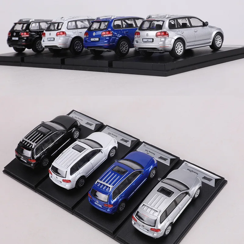 Simulation 1:64 Volkswagen Touareg R50, modèle de voiture moulé sous pression, ornement de collection, Voiture Miniature, cadeau d'anniversaire pour enfants garçons
