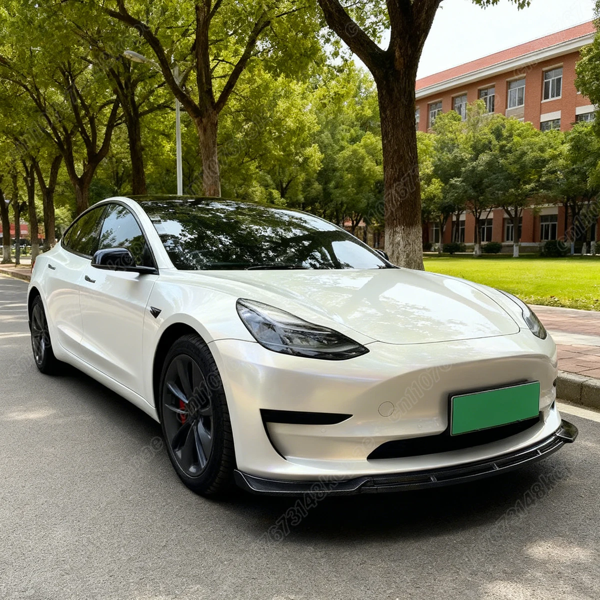 For Tesla Model 3 MP Style 2017 2018 2019 2020 2021 2022 2023 2024 2025 Car Front Bumper Splitter Board Decoration Accessories view 4
