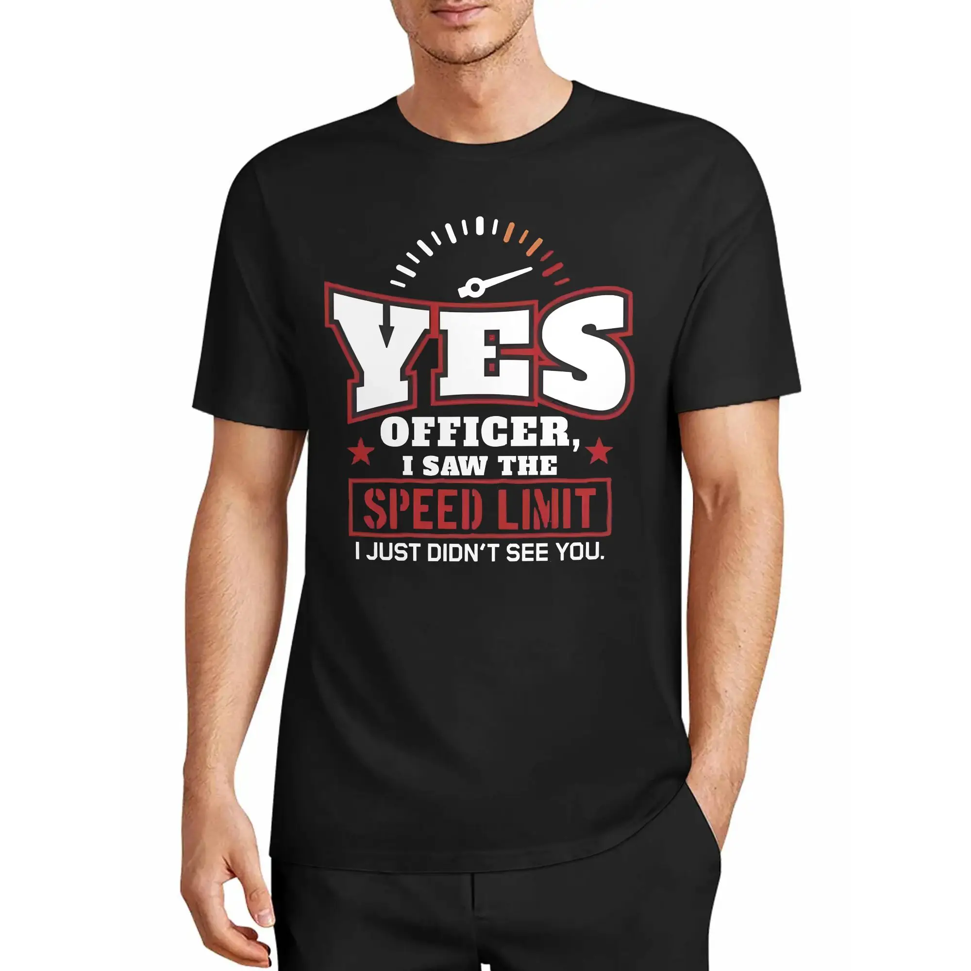 Car Speedometer Fun Slogan Casual T-Shirt.