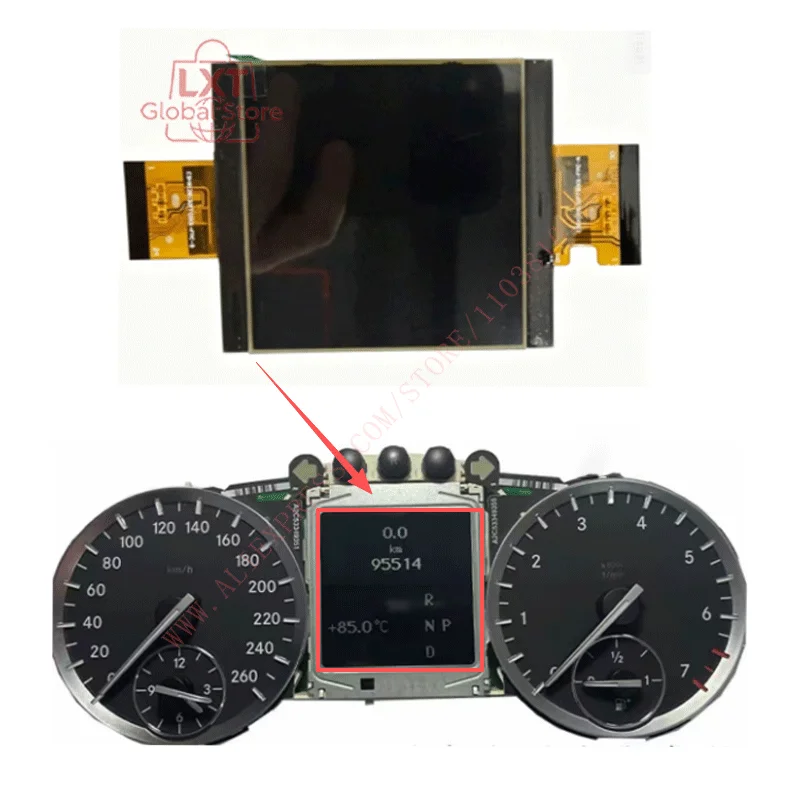 Car Speedometer Dashboard Display For Mer-cedes Be-nz ML W164 GL X164 LCD Display Screen Replacement