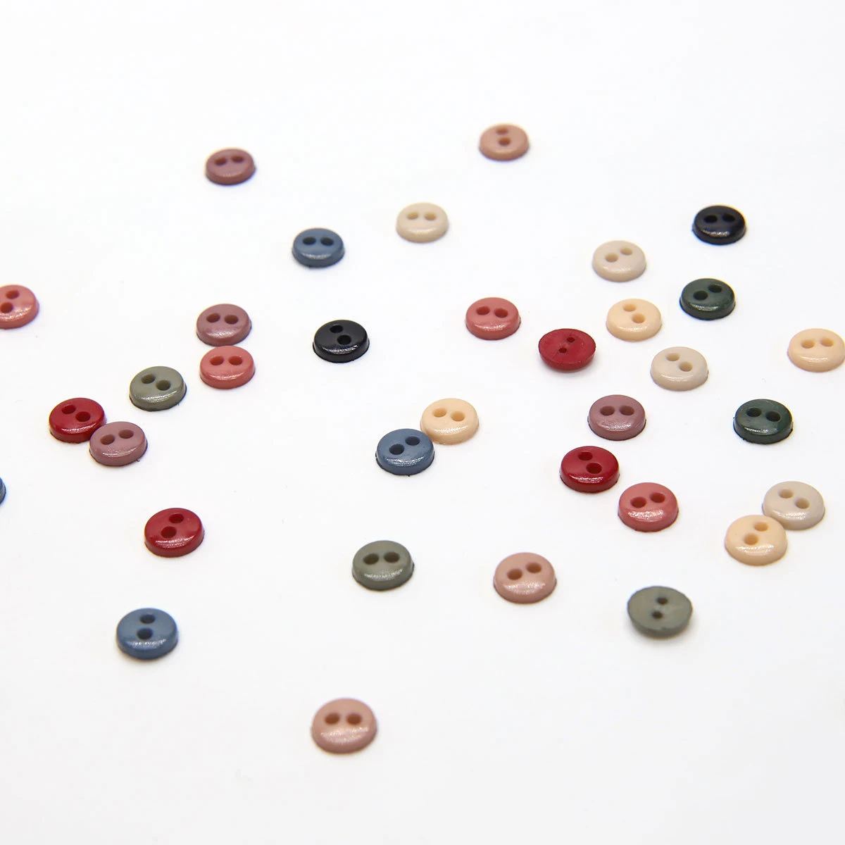 50-200pcs Mini Buttons 6mm Round Tiny Button For DIY Crafts Doll Shoes Clothes Garment Sewing Solid Color Cartoon Scrapbooking