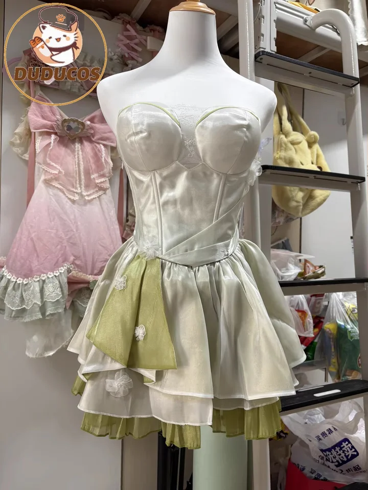 Fluttershyy cosplay traje DUDU-SR verde vestido curto floresta feminino traje fluttershyy peruca cosplay natal