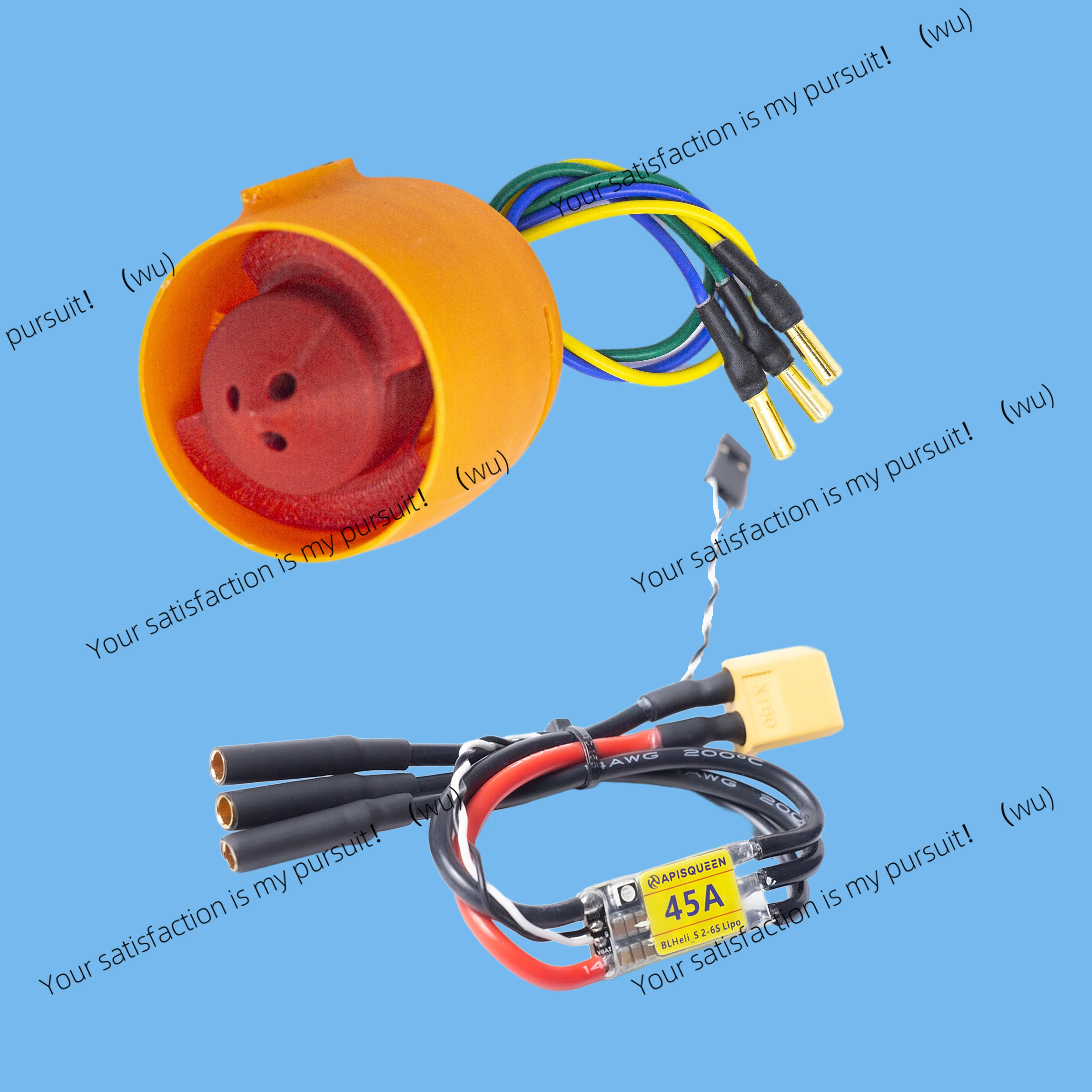 

ZOCI-X2 Underwater Thruster, 12V-16V (3-4 LiPo), capable of propelling 50kg. Equipped with a bidirectional control ESC,