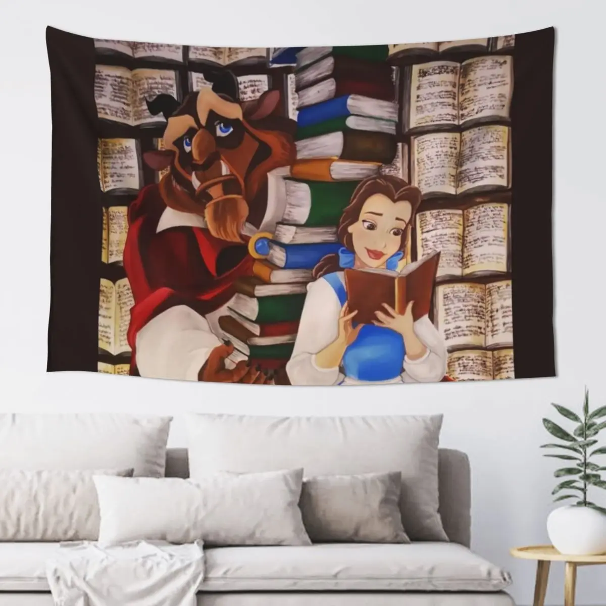 

The beauty and the Beast Tapestry Outdoor Decor Bathroom Decor Tapestry