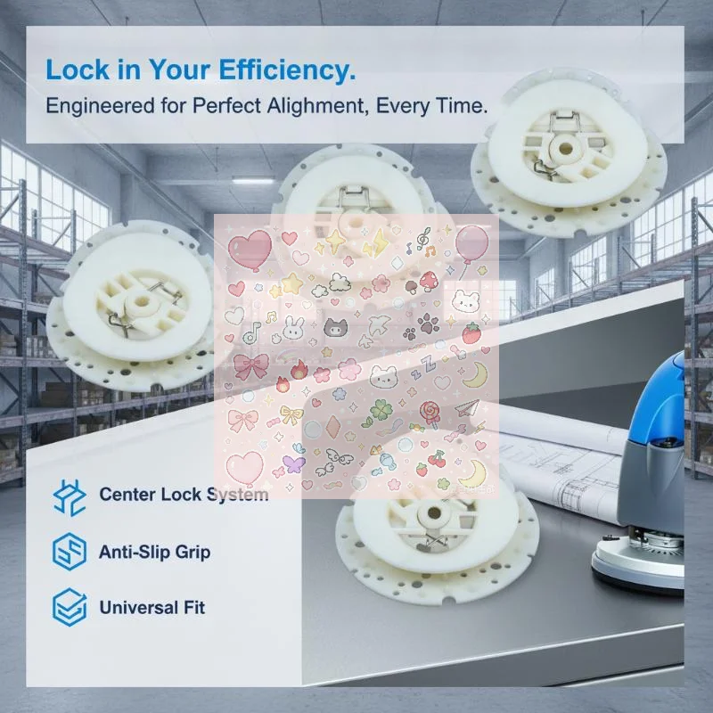 1/2/3pcs Universal Snap Center-Lok Pad Holder Replacement Part For Tennant T5/5680/5700/7200 Riding Floor Scrubber Machine