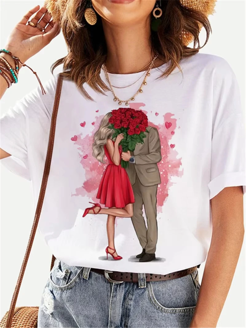 Good Plus-size Women's 180g Pure Cotton T-shirts, Comfortable and Soft with Unique Pattern Design That Is Fashionable and Trendy