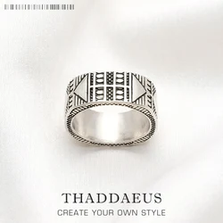 Lucky Ring Ethno Europe Mysticism Fine Jewelry For Women Men,2022 Summer Brand New Vintage 925 Sterling Silver Gift