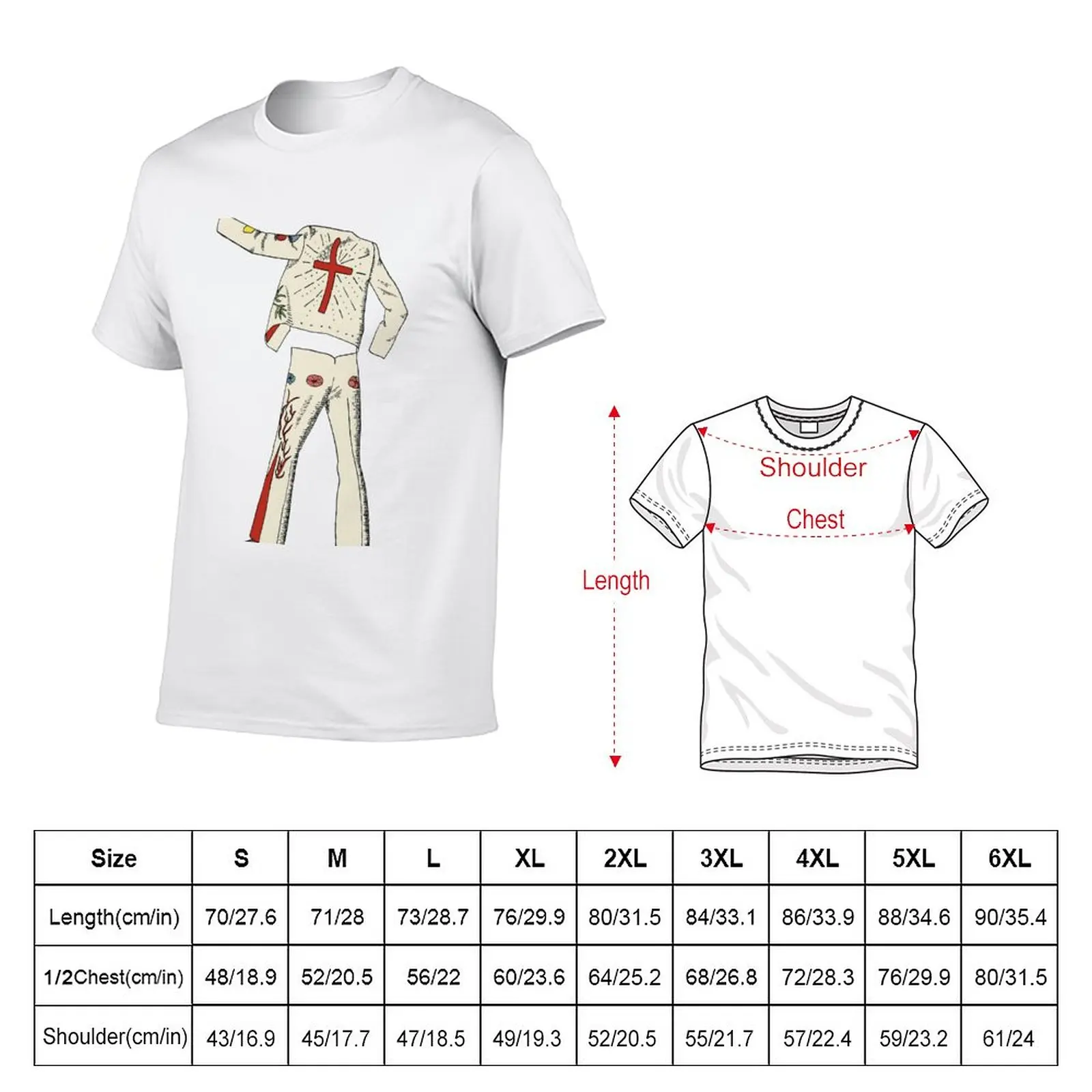 New Gram Parsons Suit T-Shirt hippie clothes customized t shirts Oversized t-shirt mens workout shirts