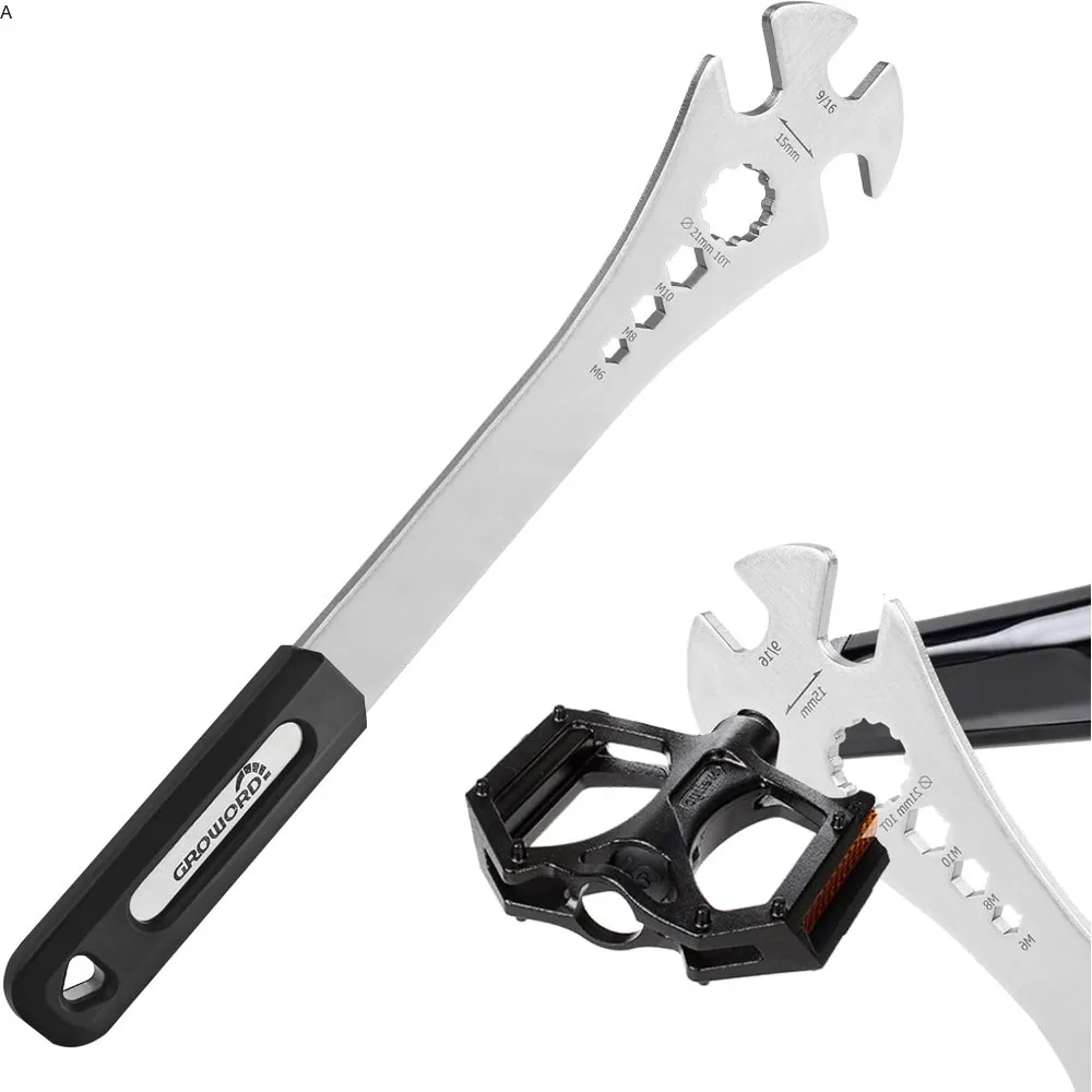 Extra Langer Fahrradpedal-Schlüssel 320mm Fahrradpedal-Entfernungswerkzeug Multifunktionaler 15mm 9/16 Zoll MTB Pedal-Abzieher