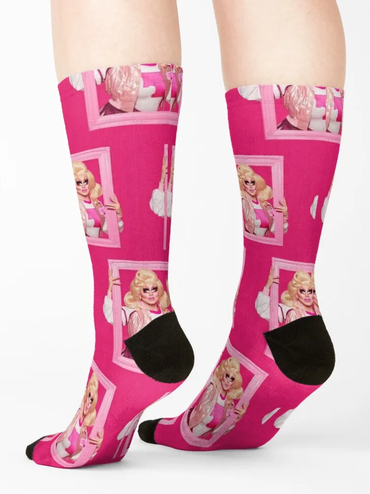 trixie mattel pattern box Socks football loose Soccer Hiking boots Socks For Man Women's