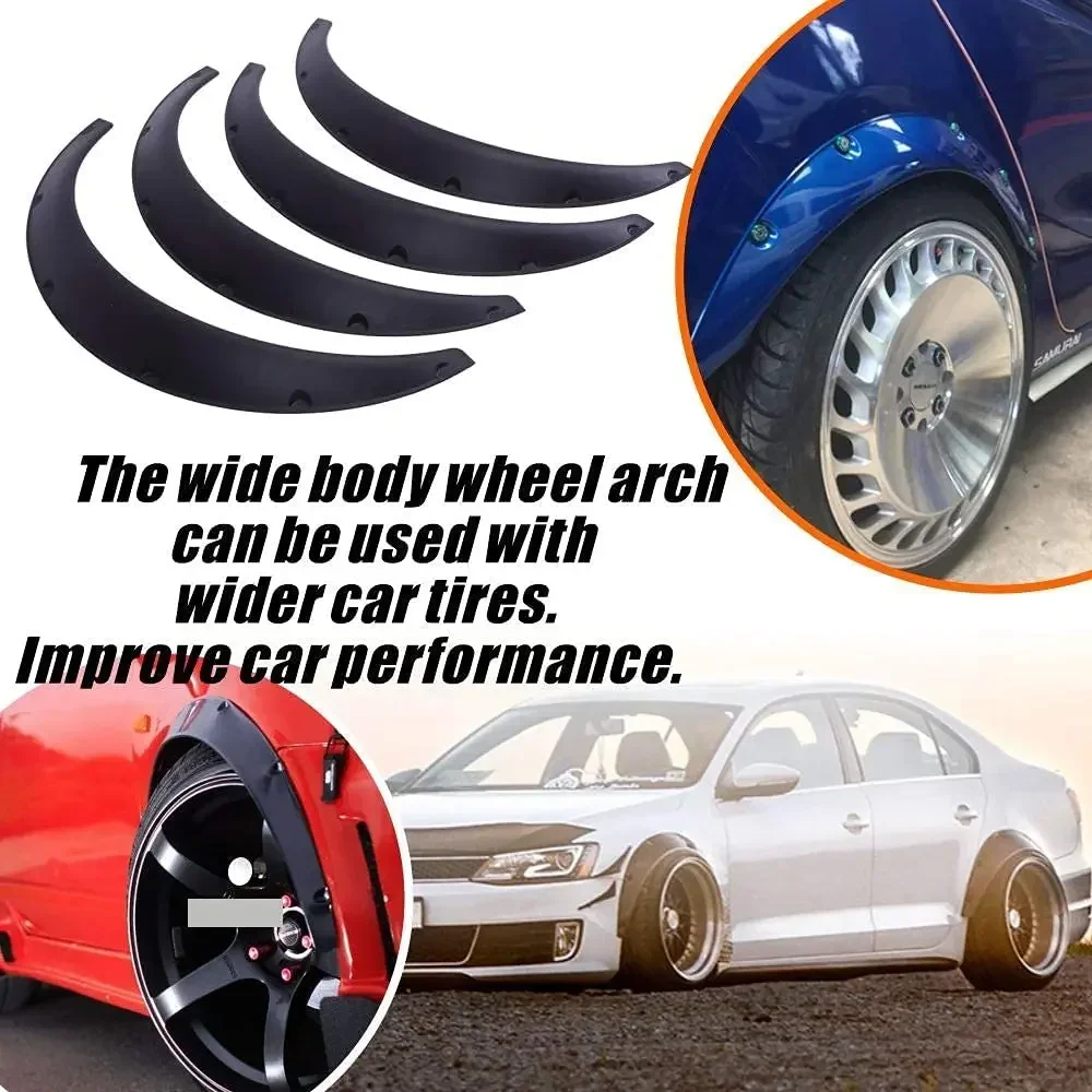 LAICY For Audi TT 1998-2017 Car Wheel Arch Fender Flares Mudguard Mud Splash Guard Wheel Eyebrow Extra Wide Body Kit