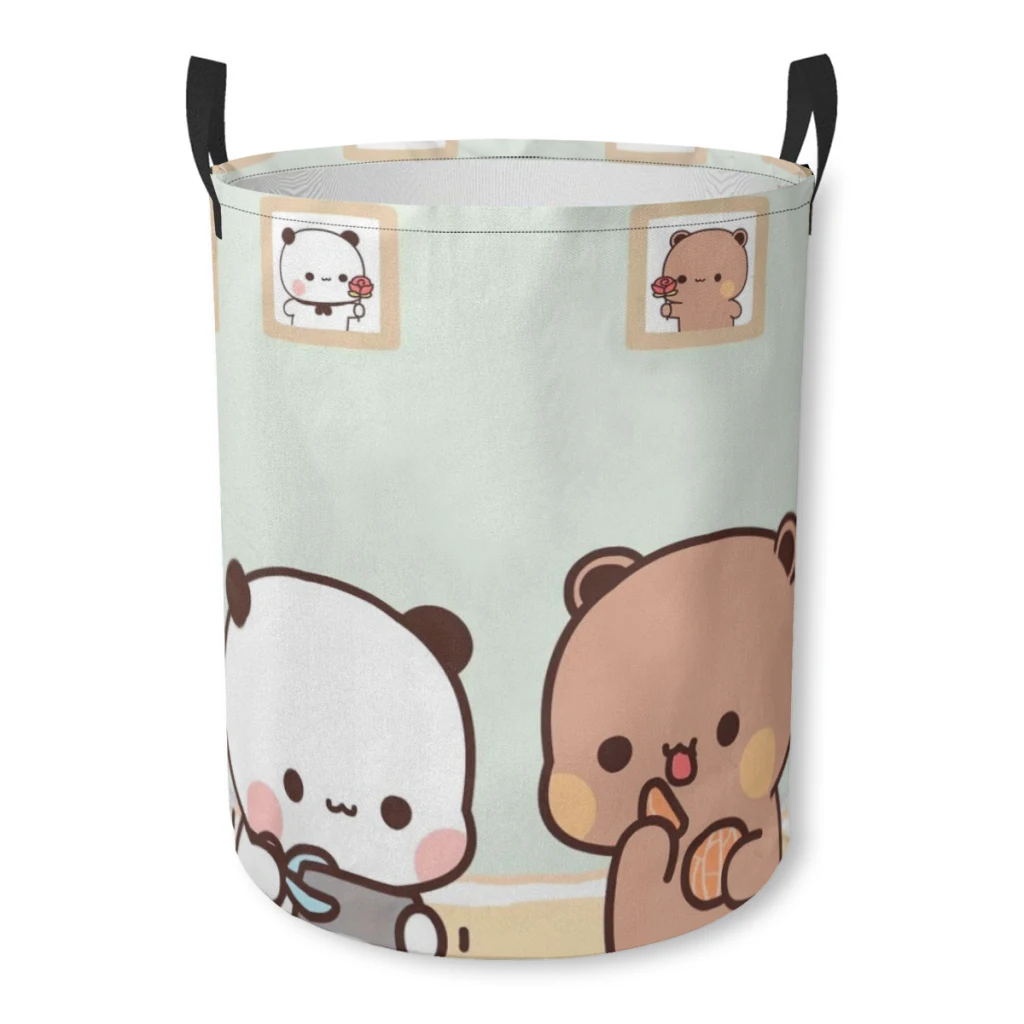 Laundry Basket One Two Bubu Little Bear Fabric Laundry Moving Folding Dirty Laundry Basket