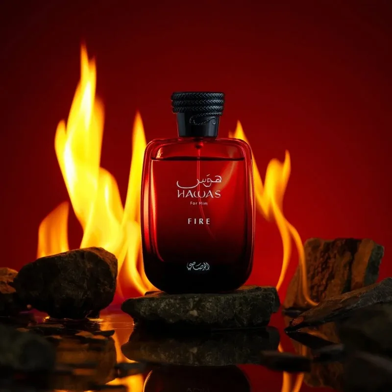 رذاذ عطر RASASI Hawas Fire Eau de Parfum 100 مل عطور عربية أصلية تدوم طويلاً فيرومونات مائية عطر كولونيا مكياج