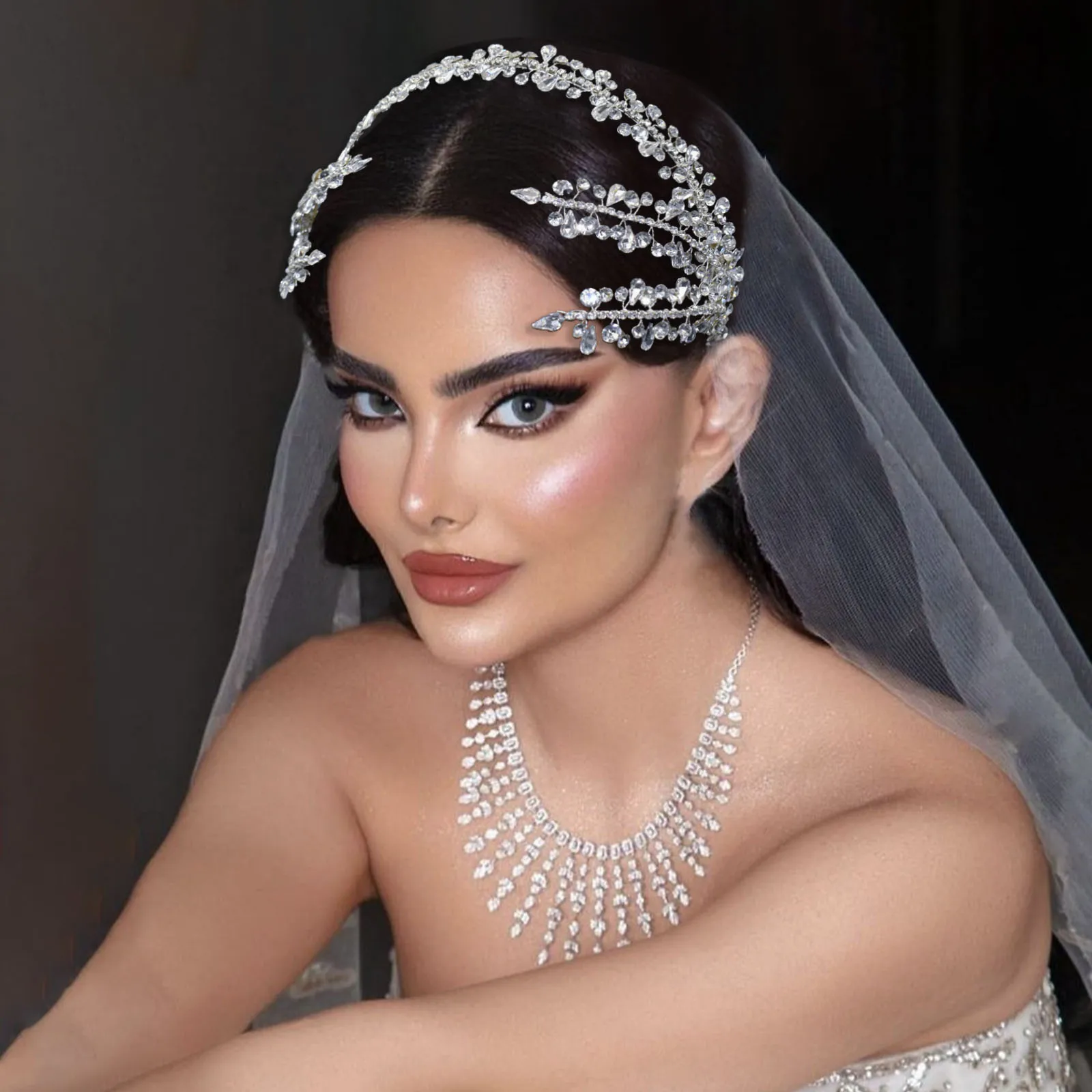 

DZ035 Rhinestone Wedding Dressing Crown Beauty Accessory Silver Women Jewelry Trendy Hairwear Hair Jewelry Crown Flash Sale