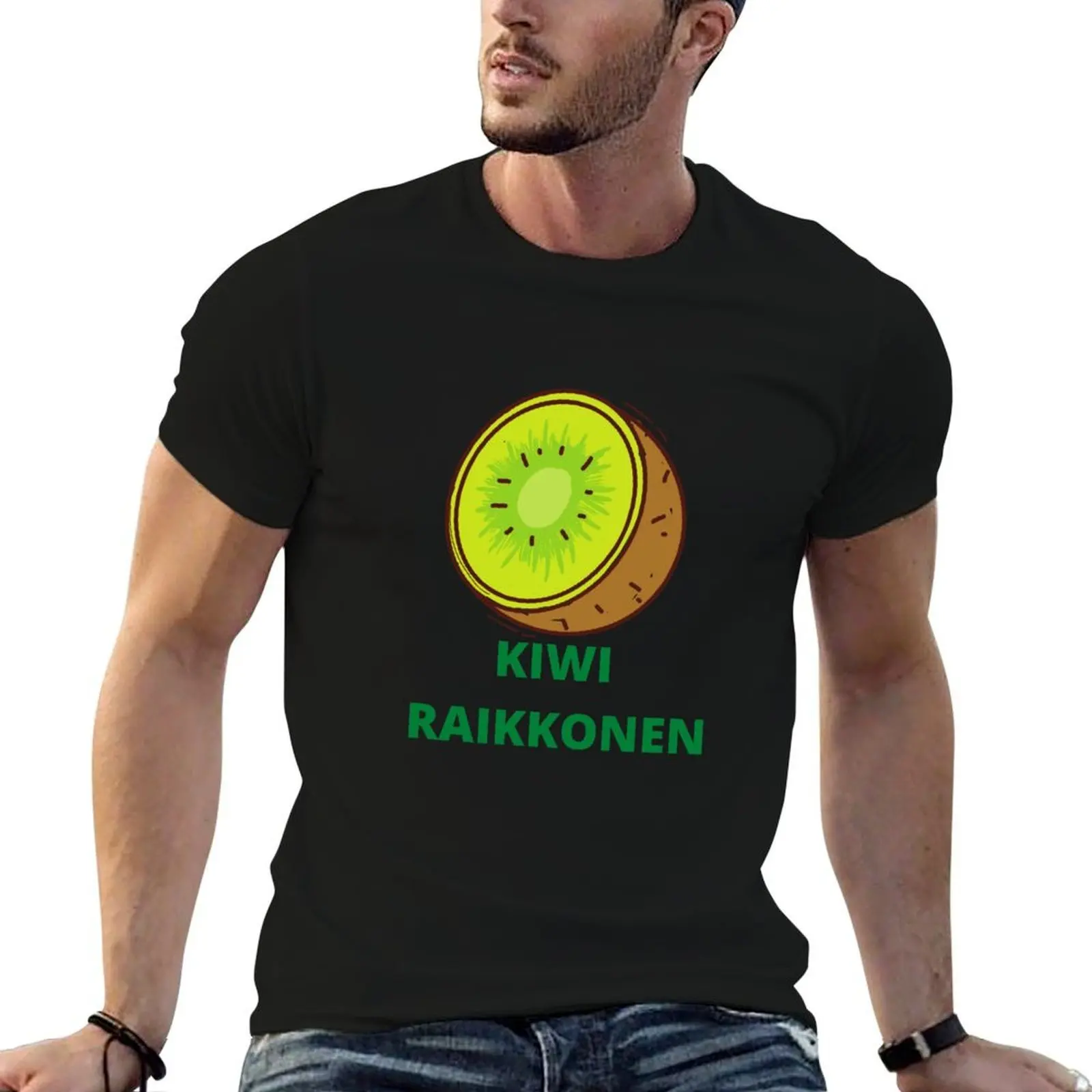 Kiwi Raikkonen T-Shirt for a boy Short sleeve tee luxury clothes men