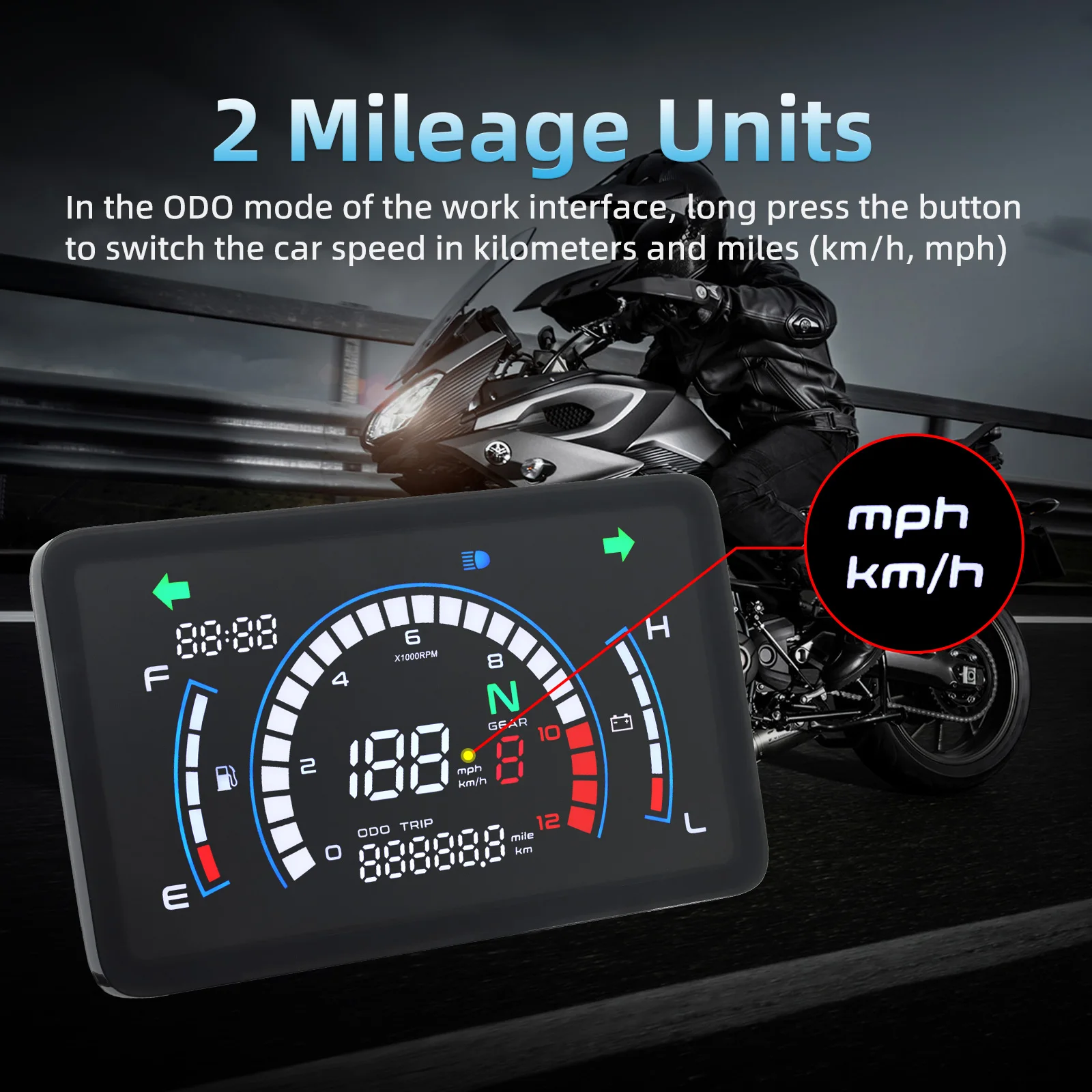 Для мотоцикла EX5 спидометр, приборная панель для Honda EX5 Dream, 0-12000 об/мин, тахометр, счетчик масла, часы с напряжением шестерни