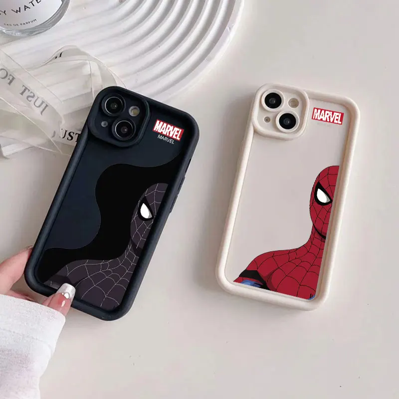 Cool S-Spider Man Soft Silicone Phone Case For Apple iPhone 12 13 Mini 11 14 15 16 Pro Max 7 8 Plus