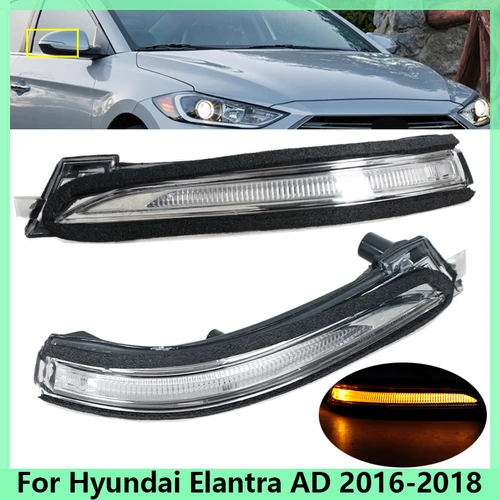 Para Hyundai Elantra AD 2016 2017 2018 espejo retrovisor lateral señal de giro luz indicadora repetidora lámpara 87614F2000 87624-F2000