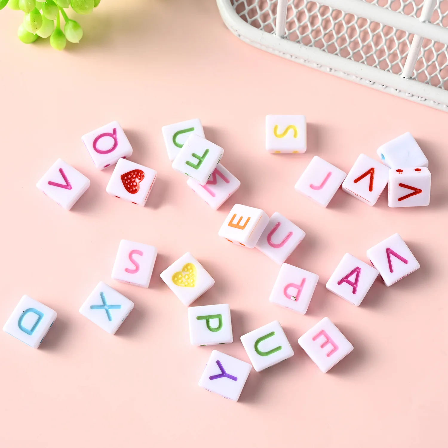 

Colorful Acrylic Letter Beads For DIY Bracelet Jewelry Making Accessories 3000pcs Mix A-Z Alphabets Beads Wholesale Bulk