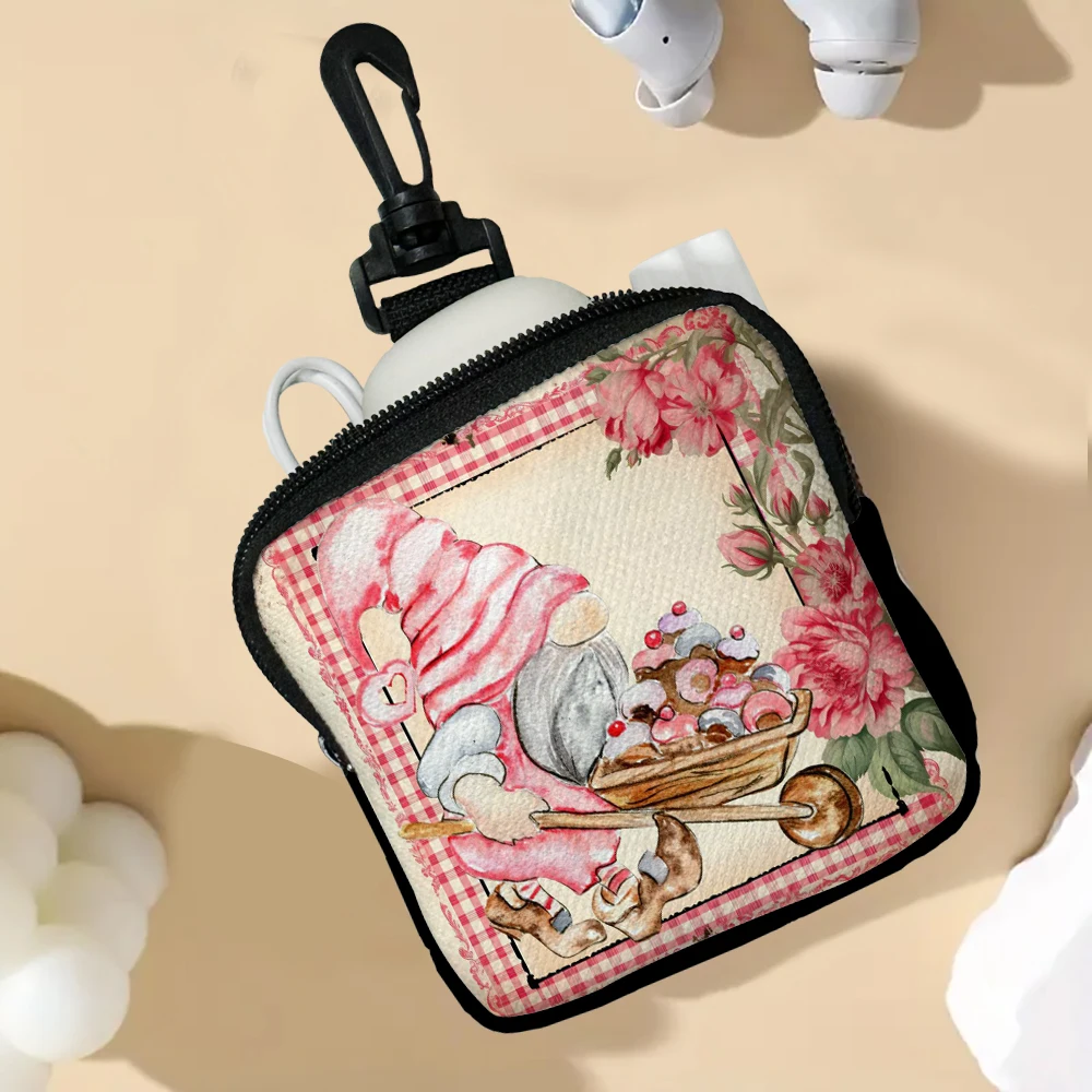 

Gnome Wheelbarrow Cupcake Minimalist And Fashionable Women's Short Card Bag, Ultra-Thin Mini Zero Wallet 10.16