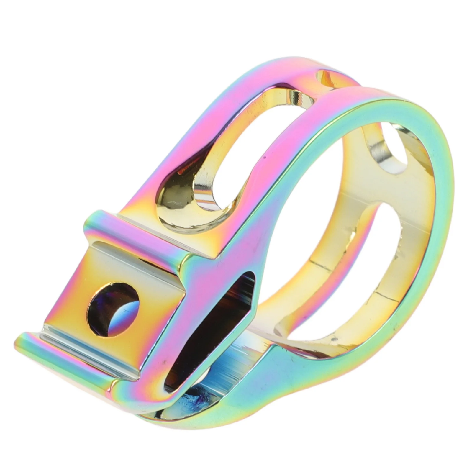 1Set Bike Shifter Clamp Ring Durable Aluminum Alloy Repair Replacement Clip Easy Install for Mountain Road Bikes