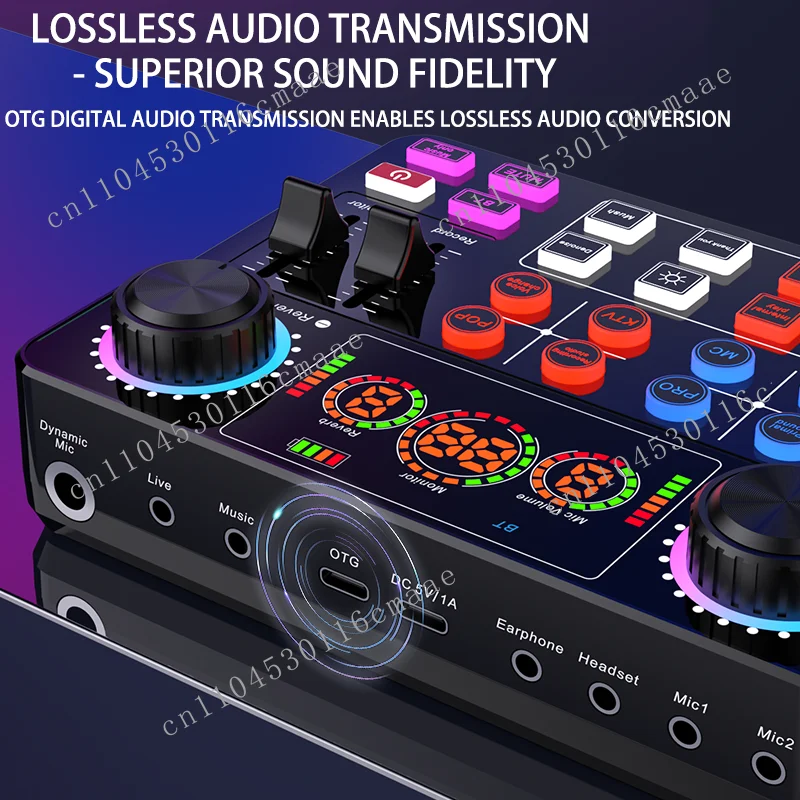 Professional Live Playback Kit, Smart Audio Sound Card, and Microphone Broadcast