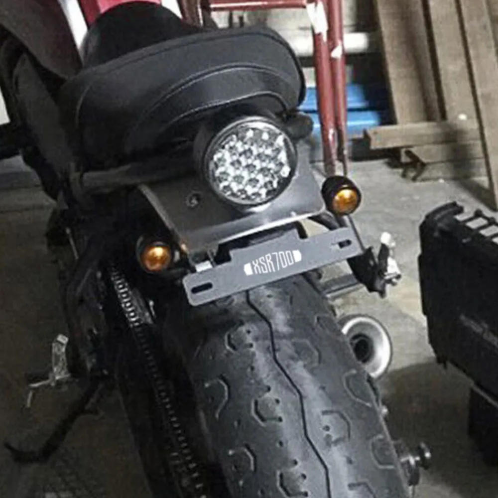 

License Plate Holder Bracket Motorcycle Accessories Rear Tail Frame Fender Eliminator For YAMAHA XSR700 XSR 700 2015 - 2024 2025