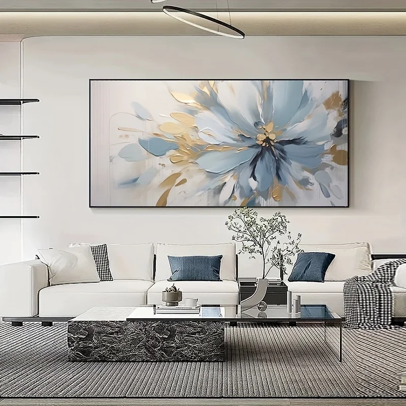 Fashionable 3d Textured Decorative Murals, Large Floral Handmade Oil Paintings On Canvas, Modern Abstract Art Paintings, Home De