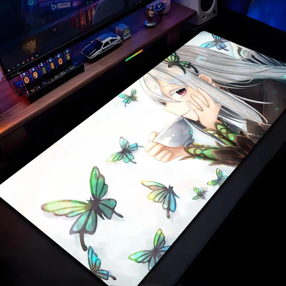 ReZero Echidna Mouse Pad Mousepad HD Printing Computer Gamers Locking Edge Non-slip Mouse Pad XXL90x40cm Keyboard PC Desk Pad