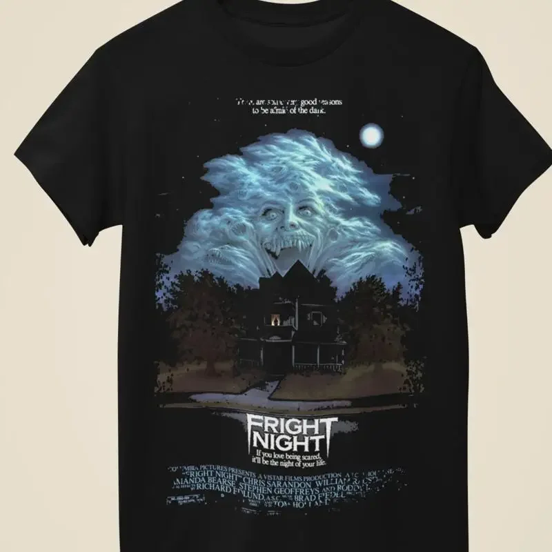 Fright Night Movie Black T Shirt Size S 5Xl Cotton