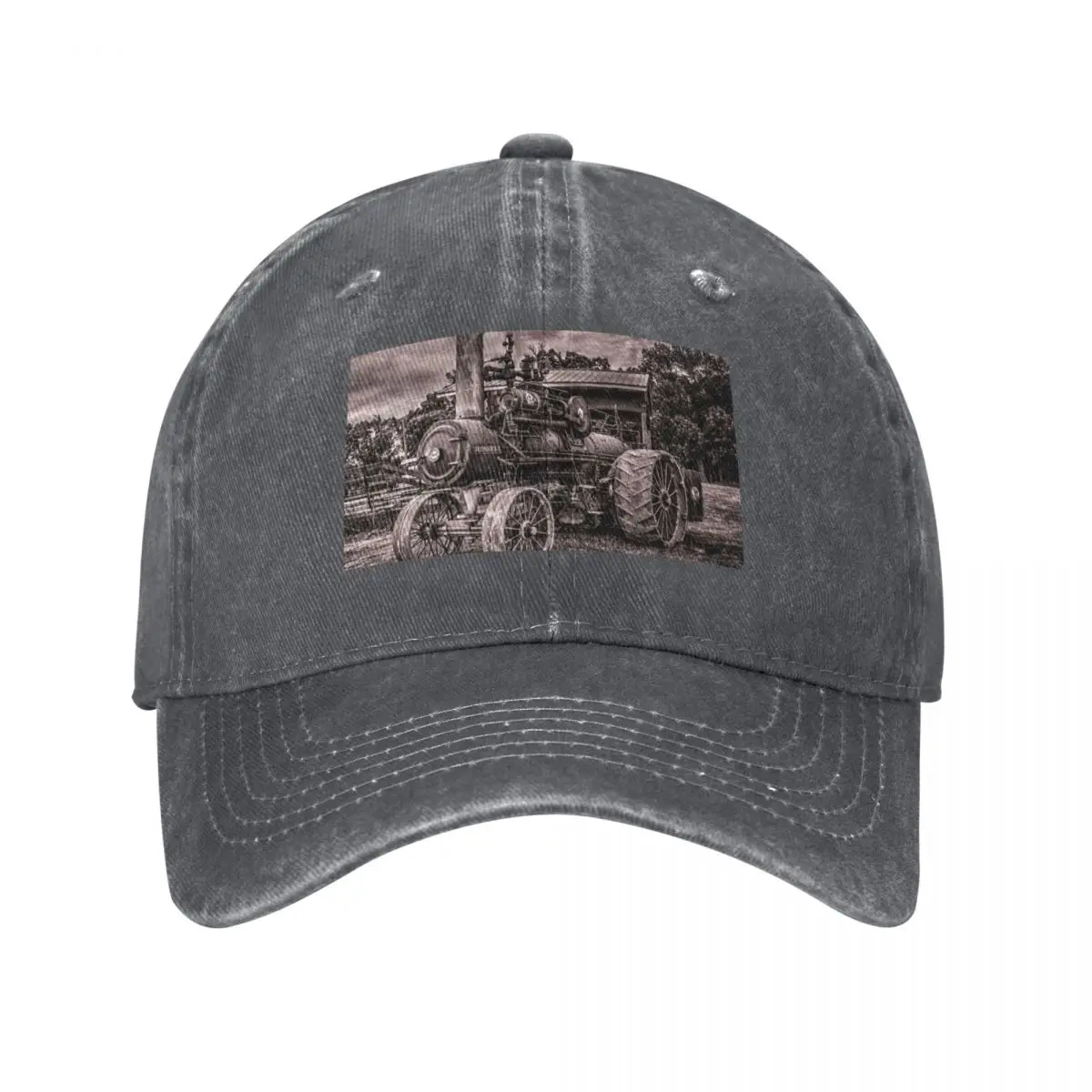 Russell Steam Traction Engine at the Shed Toned Baseball Cap Snap Back Hat Trucker Hat Luxury Brand Women's Hats 2025 Men's