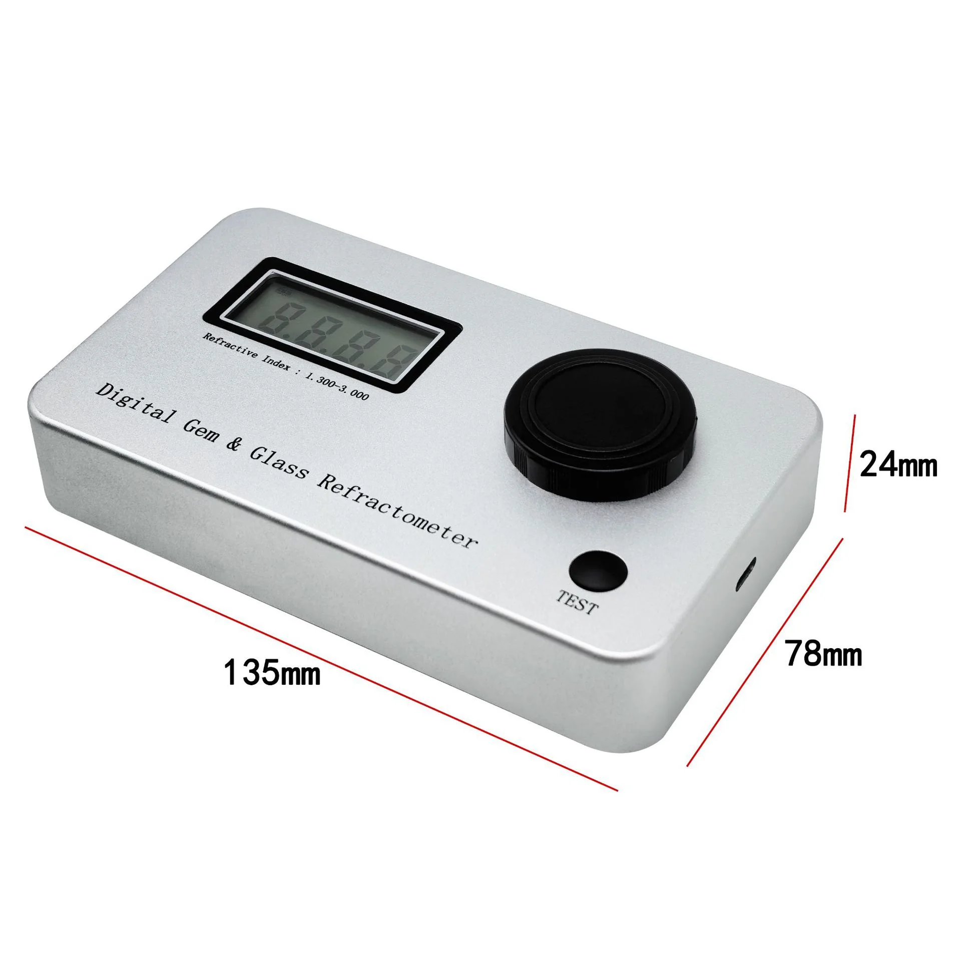 Type-c  Digital Gem Glass Refractometer Portable Refractive Index Measurement Tool forJewelry GemstoneIdentification