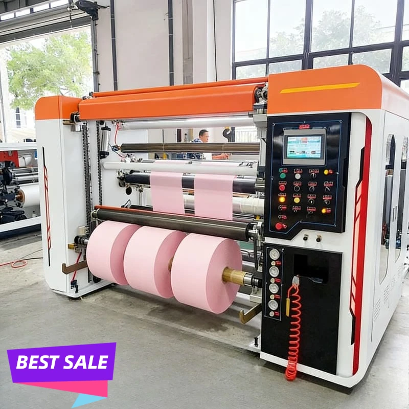High Quality Paper Guillotine Cutting Machine Automatic Slitter Rewinder for Kraft Paper Roll Cutting Cardboard Sheet Customized